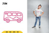 Bus Doodle Clipart Bundle