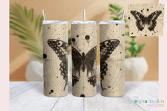 Retro Butterfly Tumbler Wrap Bundle - CraftNest - Digital Crafting and Art