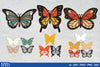 Butterfly 3D Layered Papercut Clipart Bundle