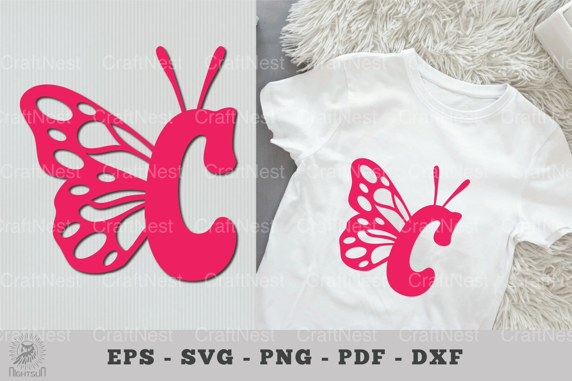 Butterfly Alphabet Letter C Clipart Bundle - CraftNest - Digital Crafting and Art