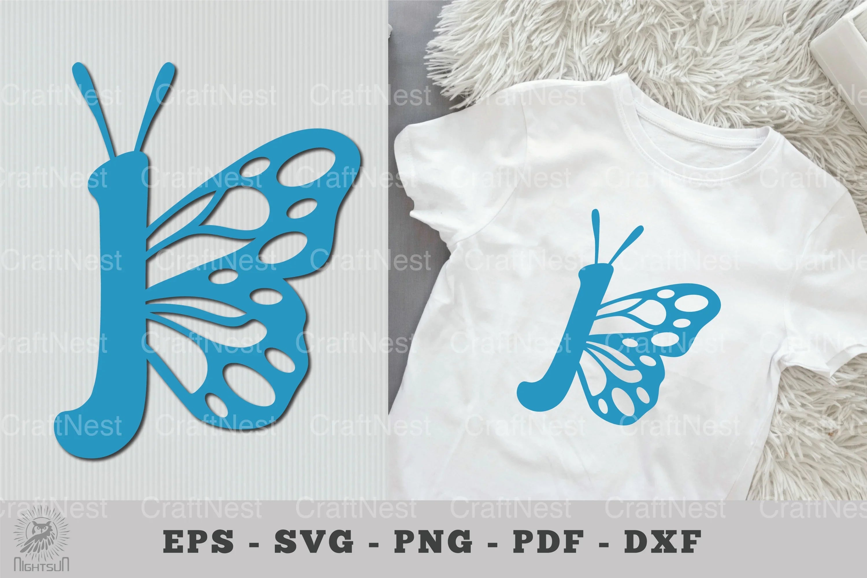 Butterfly Alphabet Letter J Clipart Bundle - CraftNest - Digital Crafting and Art