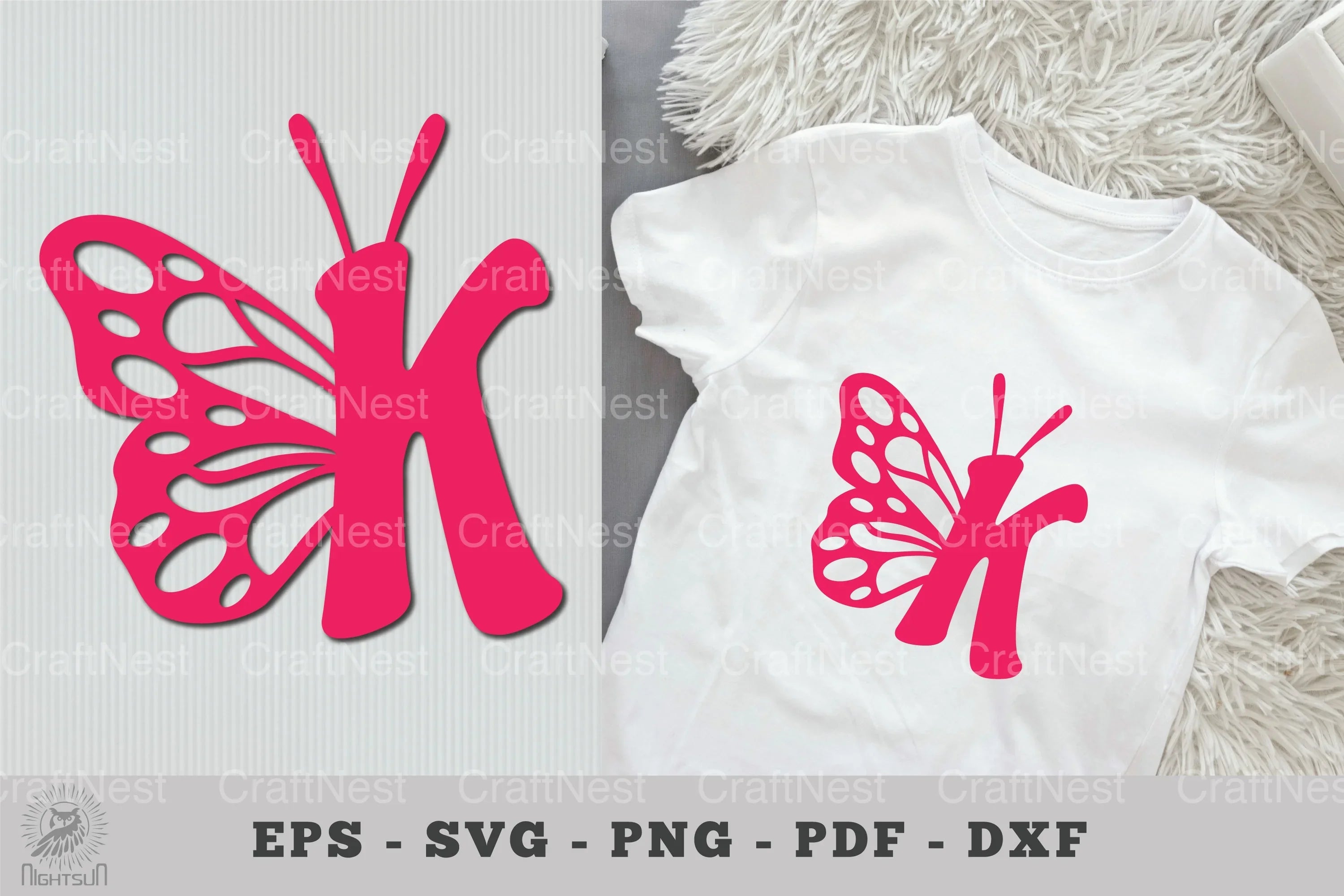 Butterfly Alphabet Letter K Clipart Bundle - CraftNest - Digital Crafting and Art