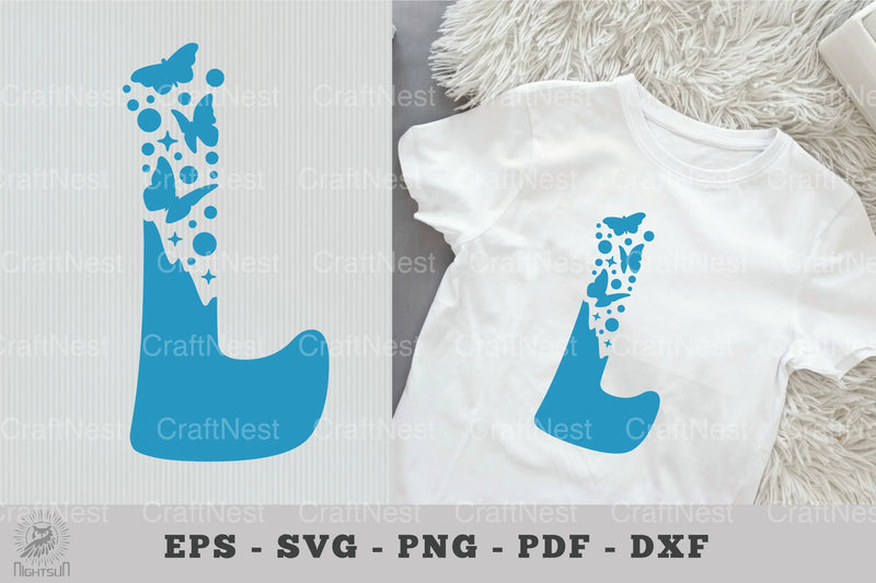 Butterfly Alphabet Letter L Clipart Bundle - CraftNest - Digital Crafting and Art