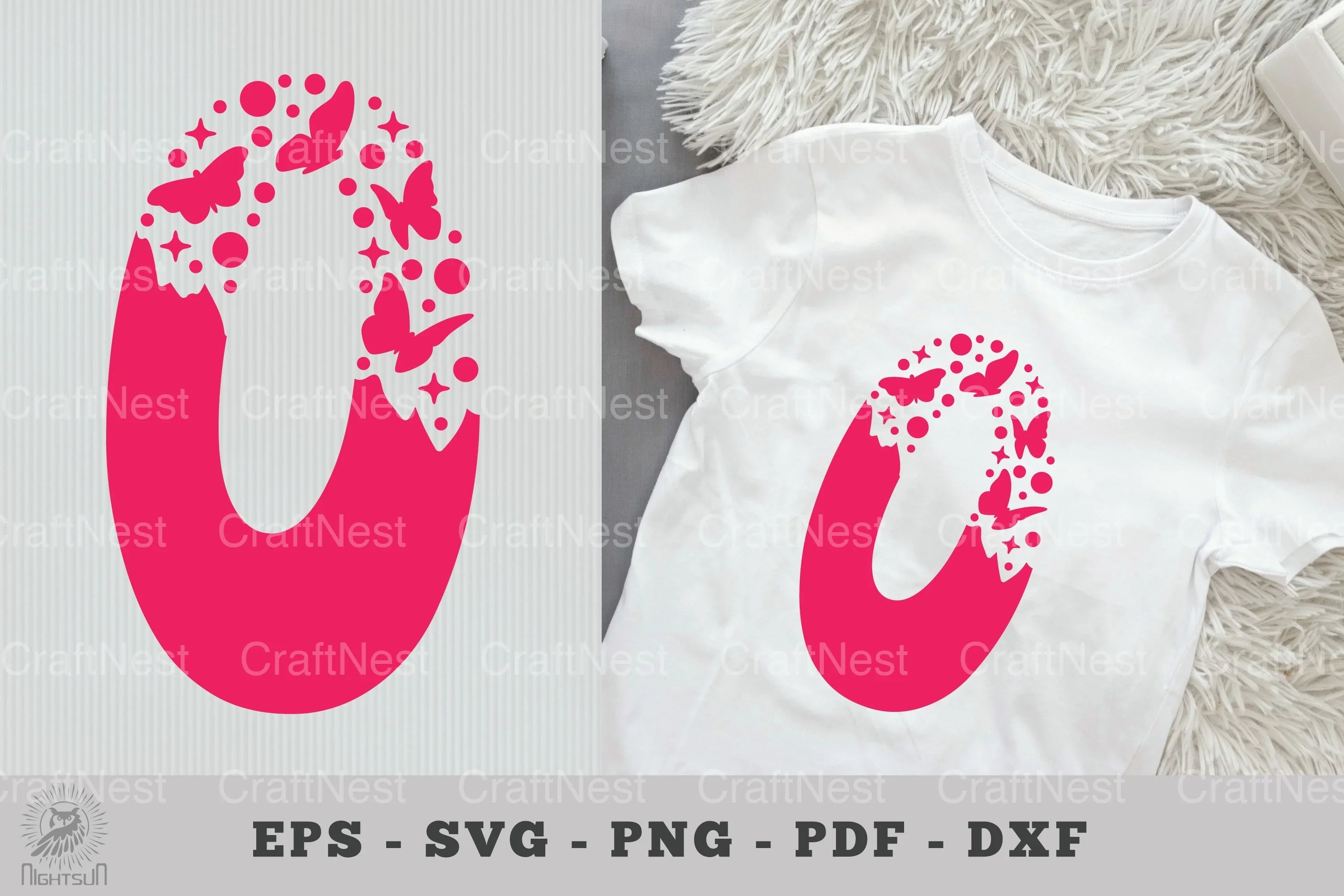 Butterfly Alphabet Letter O Clipart Bundle - CraftNest - Digital Crafting and Art