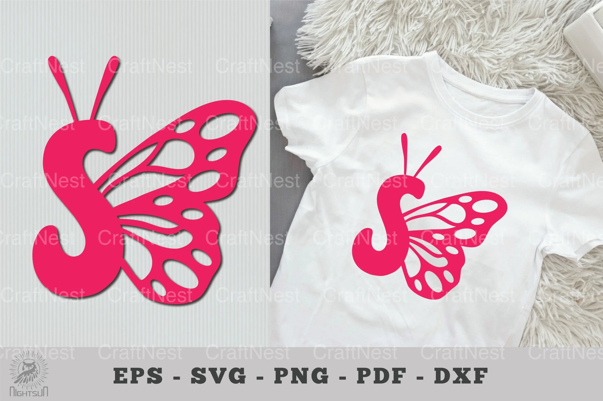 Butterfly Alphabet Letter S Clipart Bundle - CraftNest - Digital Crafting and Art
