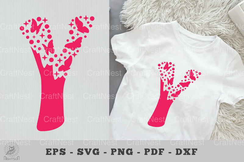 Butterfly Alphabet Letter Y Clipart Bundle - CraftNest - Digital Crafting and Art