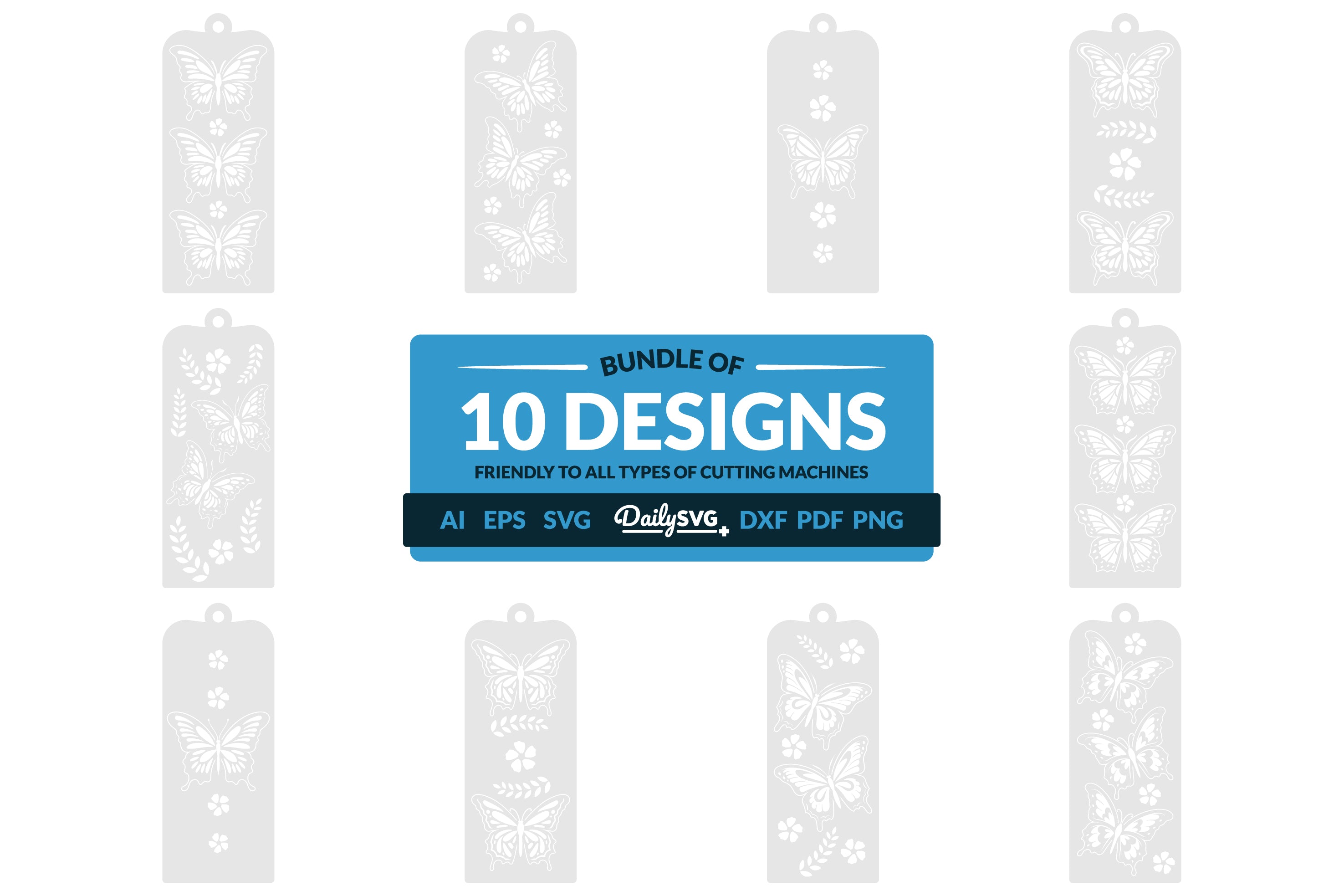 Daily Butterfly SVGs for Junk Journals