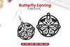 Butterfly Earring Laser Cut SVG Bundle Clipart