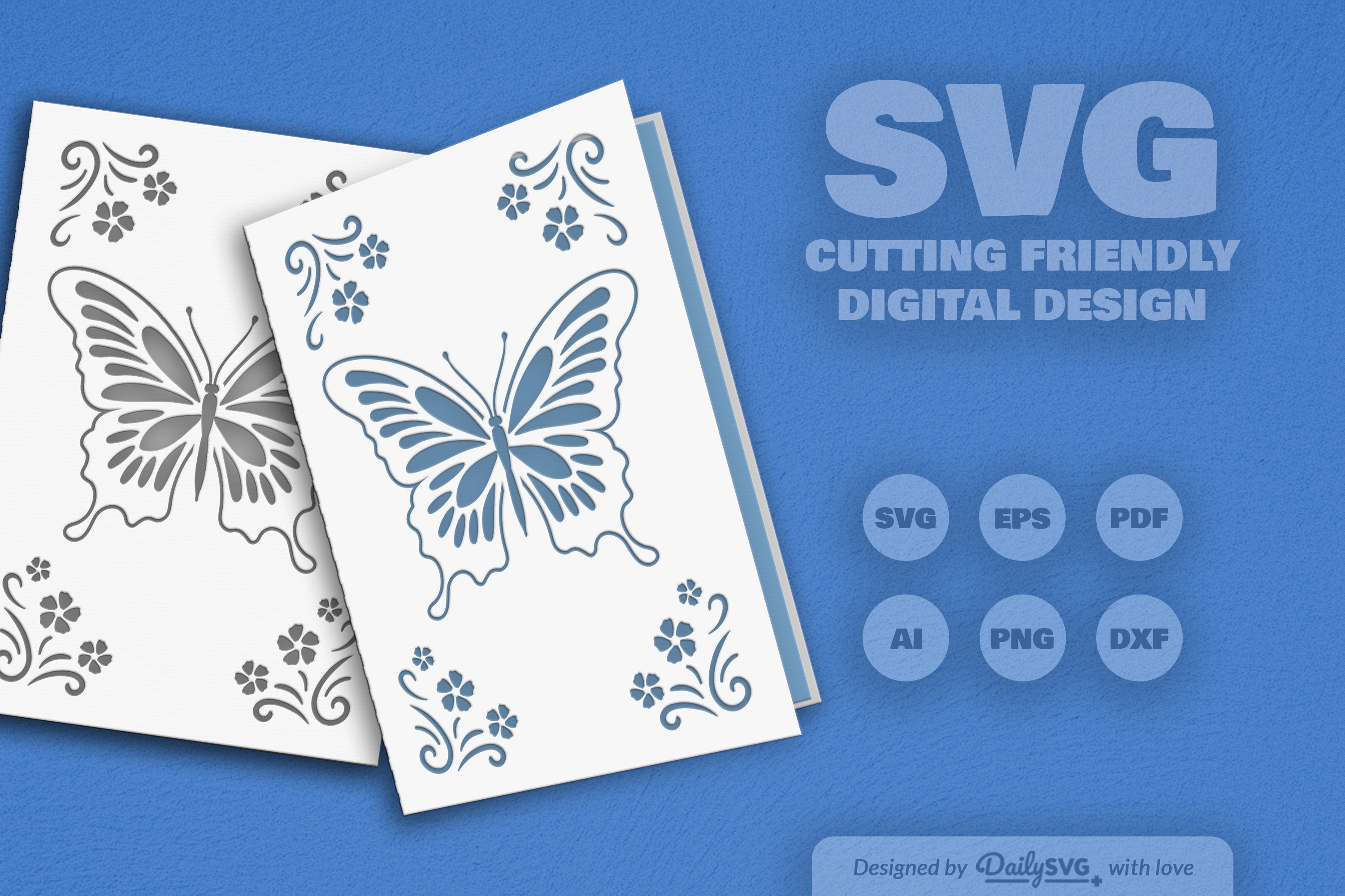 Butterfly Floral SVG Bundle Collection
