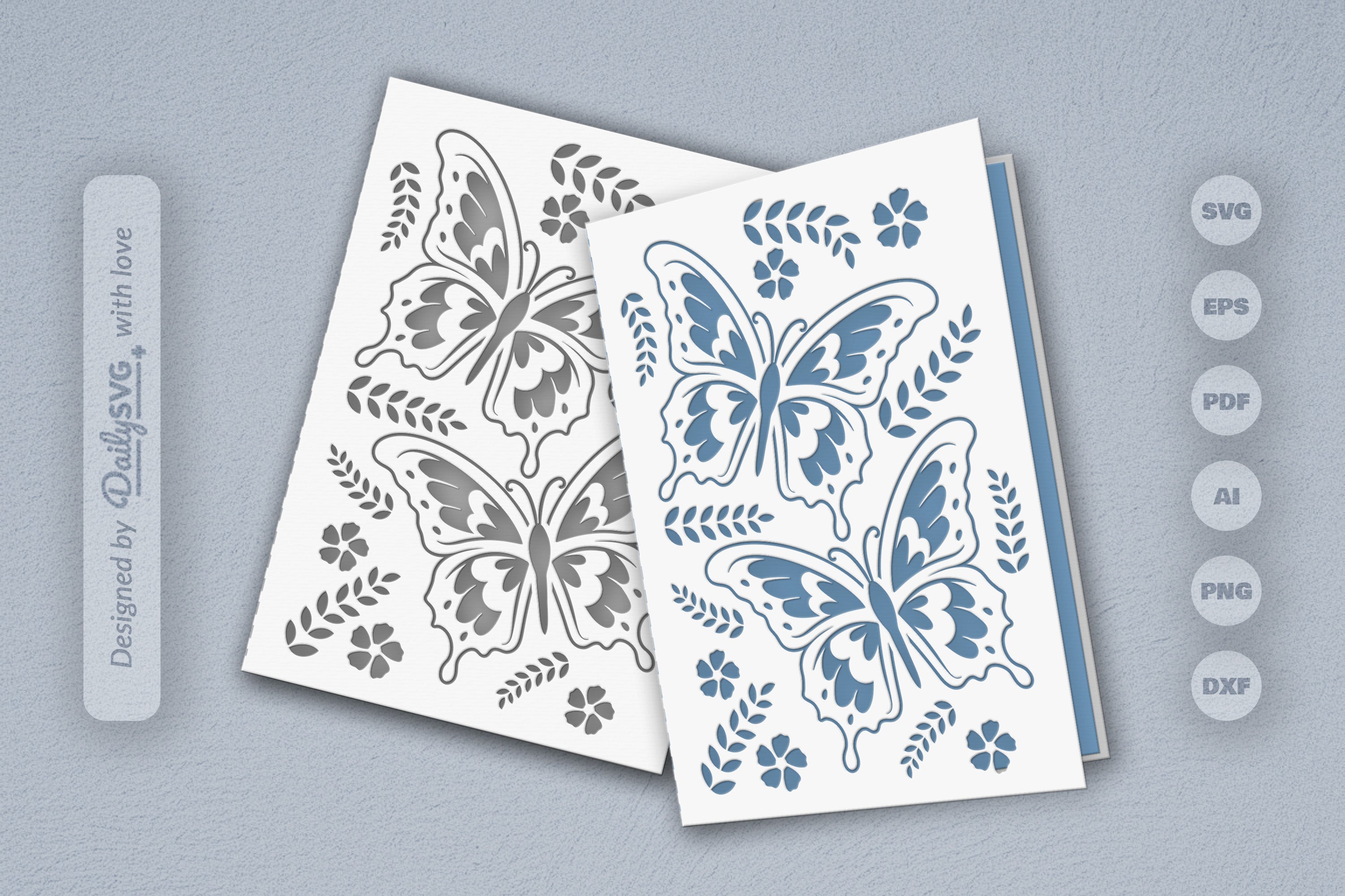 Butterfly Folk Art SVG Bundle