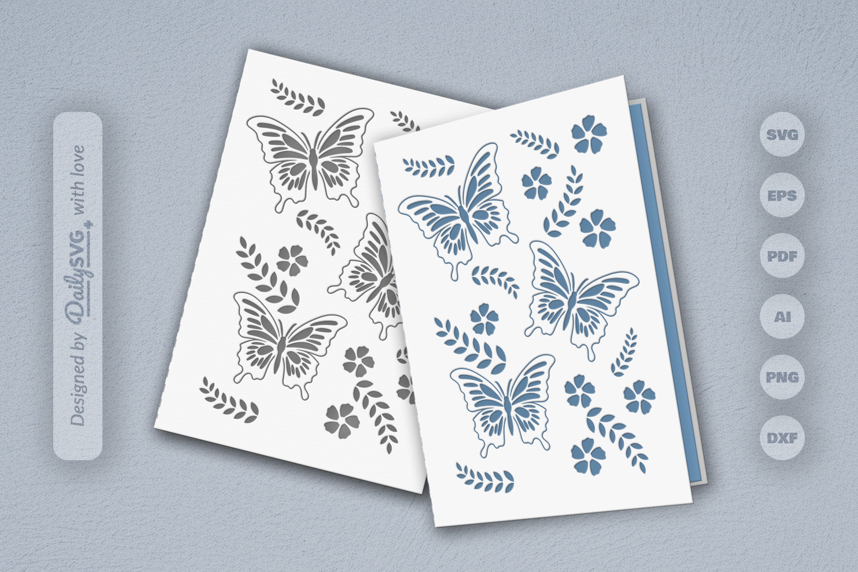 Butterfly Folk Art SVG Bundle 3