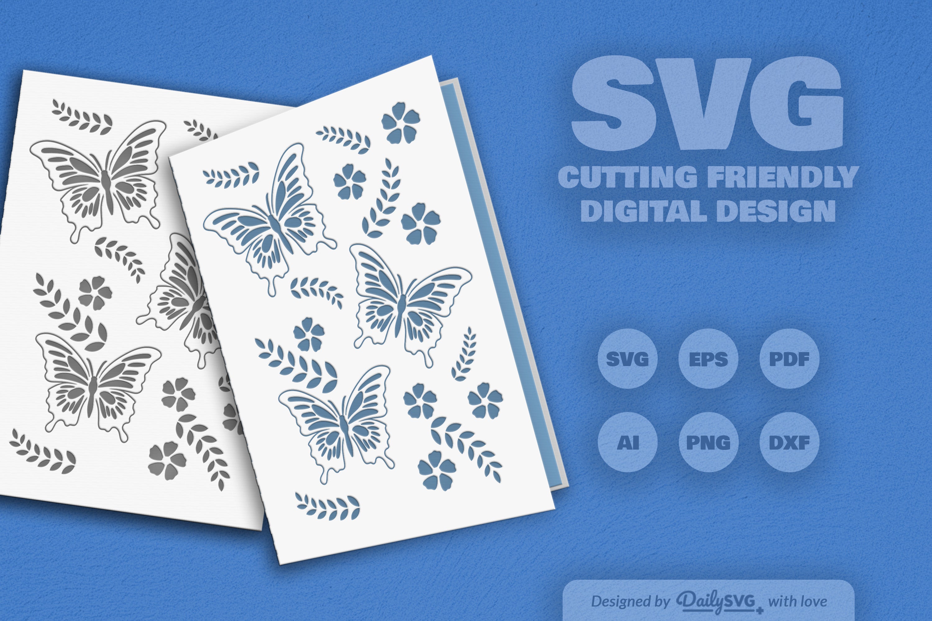 Butterfly Folk Art SVG Bundle 3