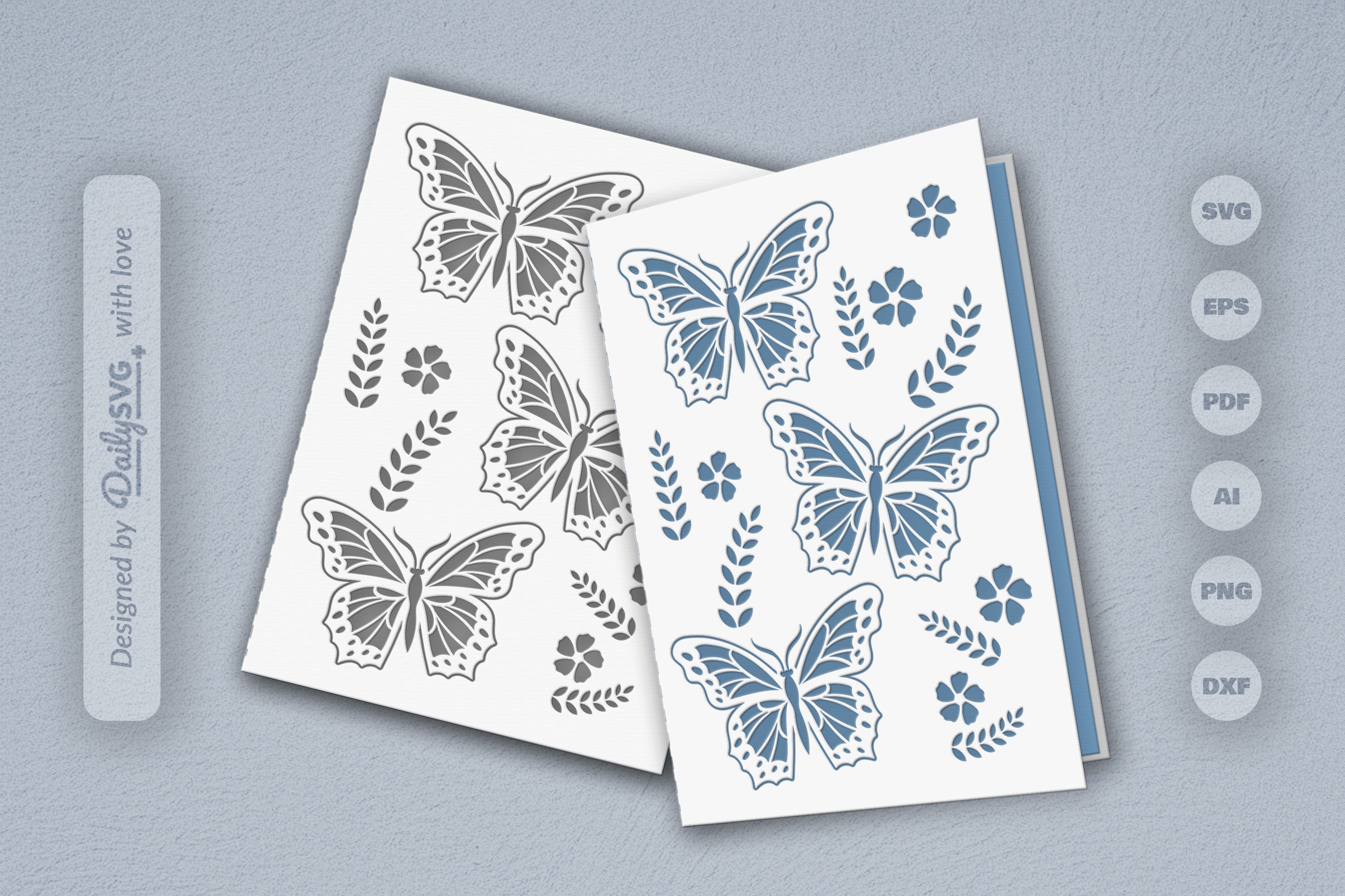 Butterfly Folk Art SVG Bundle 2