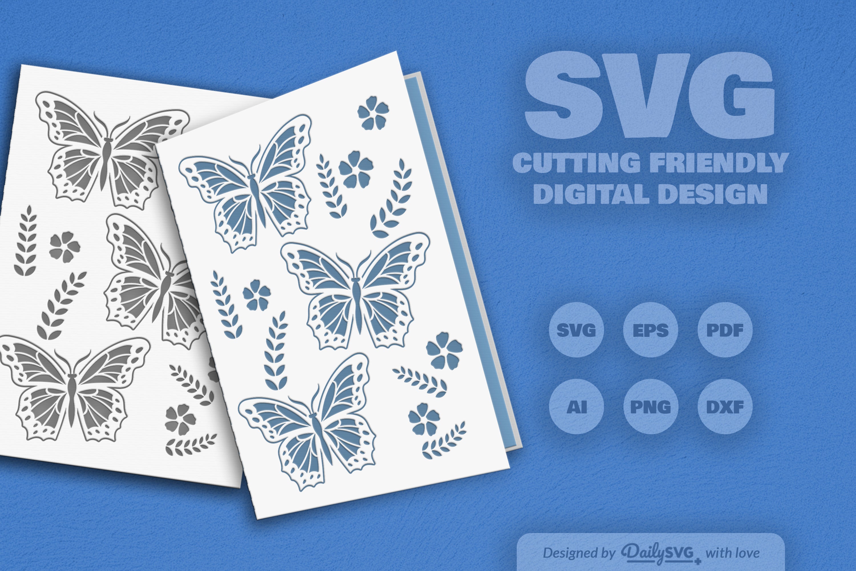 Butterfly Folk Art SVG Bundle 2