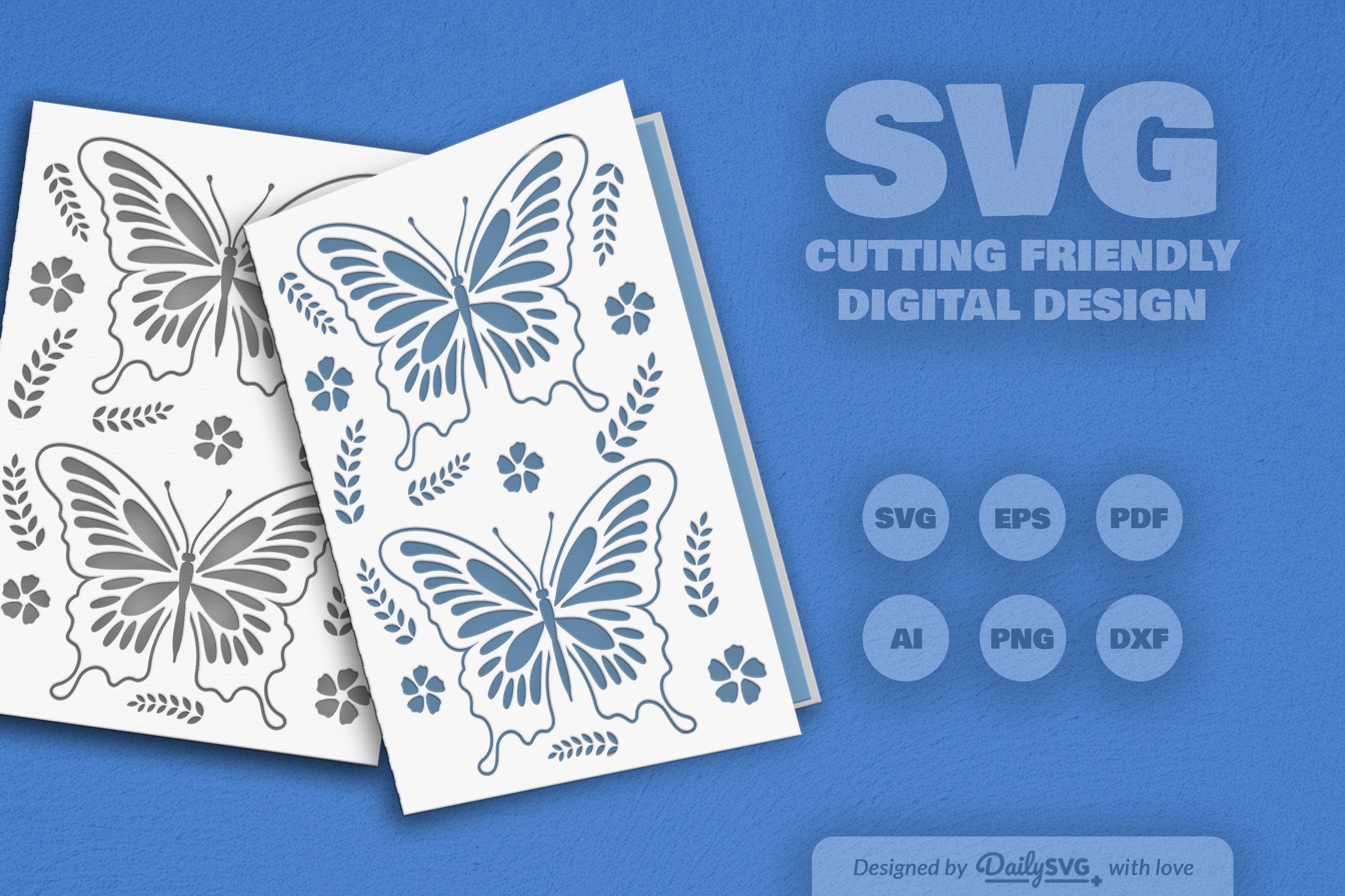 Butterfly Folk Art SVG Bundle 4