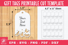 Butterfly Gift Tags Printable Clipart Bundle - CraftNest - Digital Crafting and Art