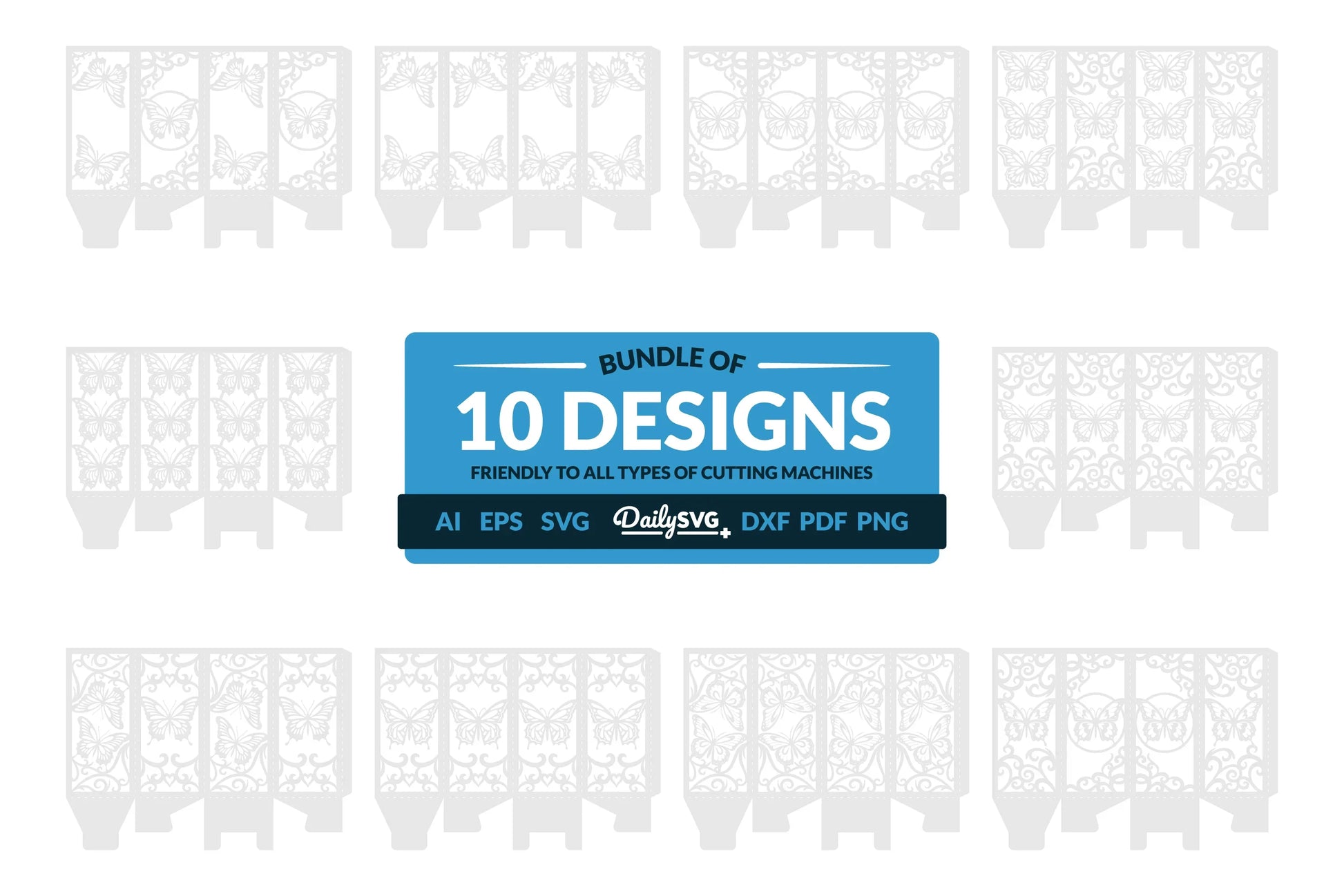 Butterfly Lantern Paper Cut Clipart - Daily SVG Bundles - CraftNest - Digital Crafting and Art