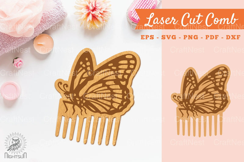 Butterfly Laser Cut Comb Clipart Bundle - CraftNest - Digital Crafting and Art