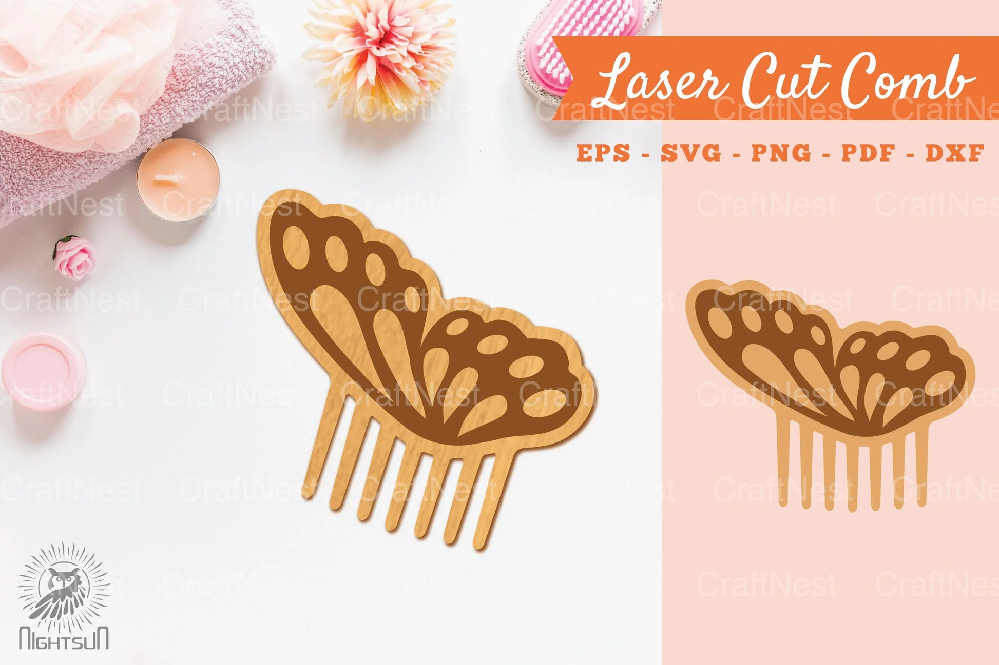 Butterfly Laser Cut Comb Clipart Bundle - CraftNest - Digital Crafting and Art