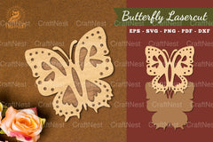 Butterfly Laser Cut Decoration SVG Bundle - CraftNest - Digital Crafting and Art
