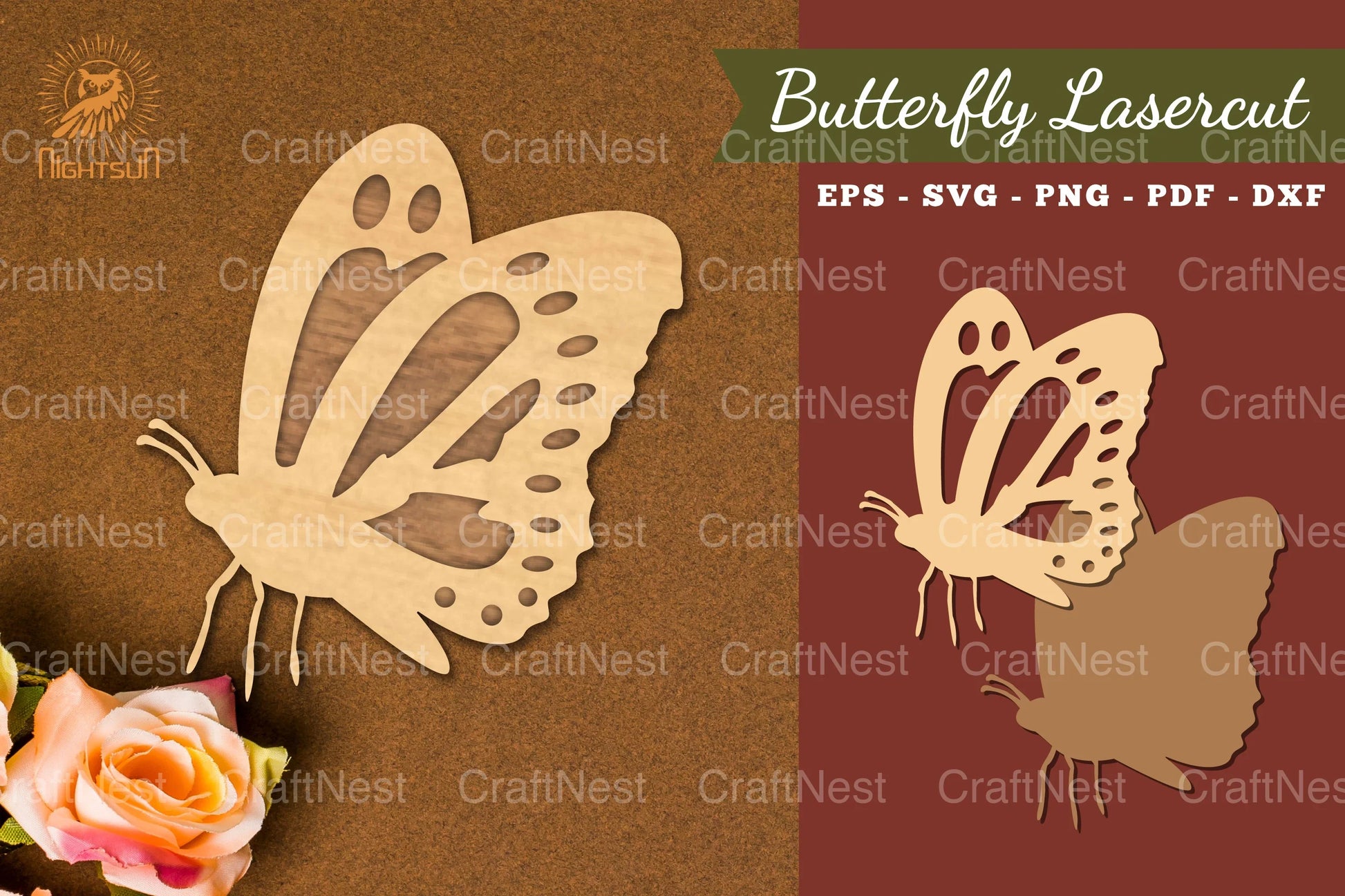 Butterfly Laser Cut Decoration Clipart Bundle - CraftNest - Digital Crafting and Art