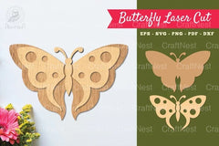 Butterfly Laser Cut Decoration Clipart Bundle - CraftNest - Digital Crafting and Art