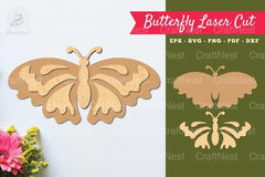 Butterfly Laser Cut Decoration Clipart Bundle - CraftNest - Digital Crafting and Art