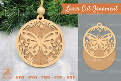 Butterfly Laser Cut Ornament Clipart Bundle - CraftNest - Digital Crafting and Art