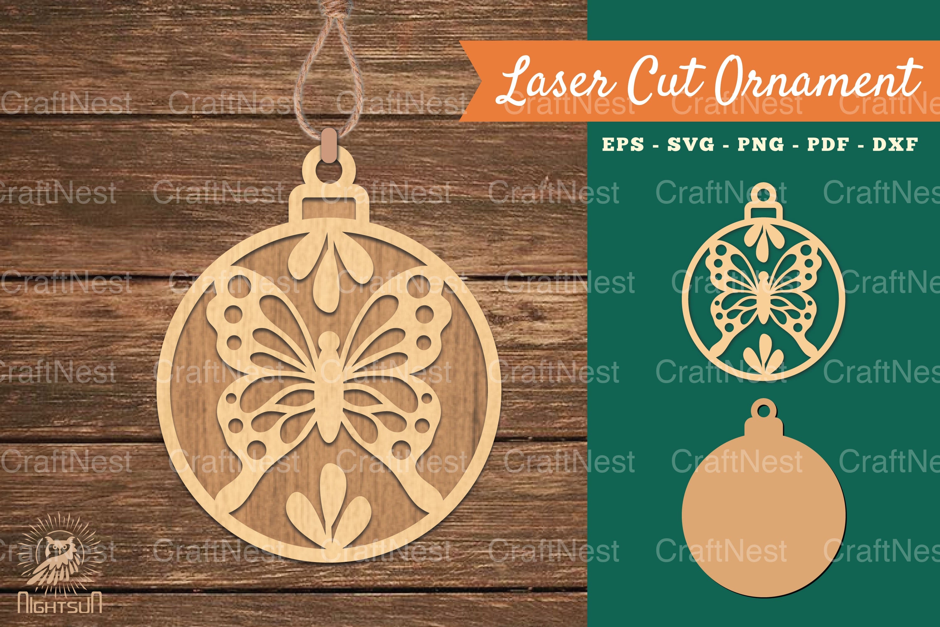 Butterfly Laser Cut Ornament Clipart Bundle - CraftNest - Digital Crafting and Art
