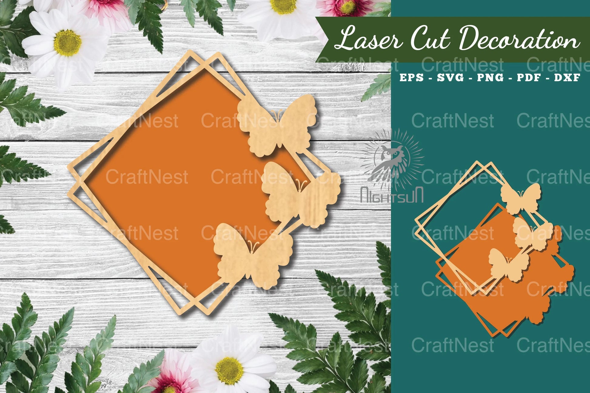 Butterfly Laser Cut Sign Clipart Bundle - CraftNest - Digital Crafting and Art