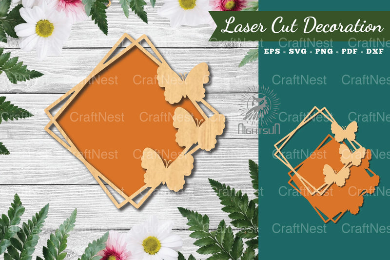 Butterfly Laser Cut Sign Clipart Bundle - CraftNest - Digital Crafting and Art