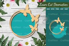 Butterfly Laser Cut Sign Clipart Bundle - CraftNest - Digital Crafting and Art