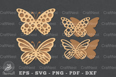 Butterfly Laser Cut Bookmarks Bundle - CraftNest - Digital Crafting and Art