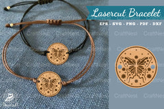 Butterfly Laser Cut Bracelet Design Bundle - CraftNest - Digital Crafting and Art