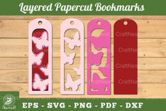 Butterfly Layered Bookmark SVG Bundle - CraftNest - Digital Crafting and Art
