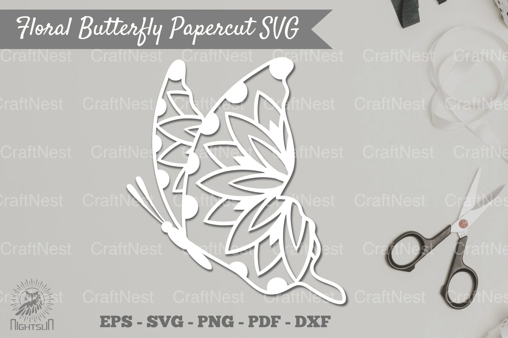 Butterfly Mandala Papercut SVG Bundle - CraftNest - Digital Crafting and Art