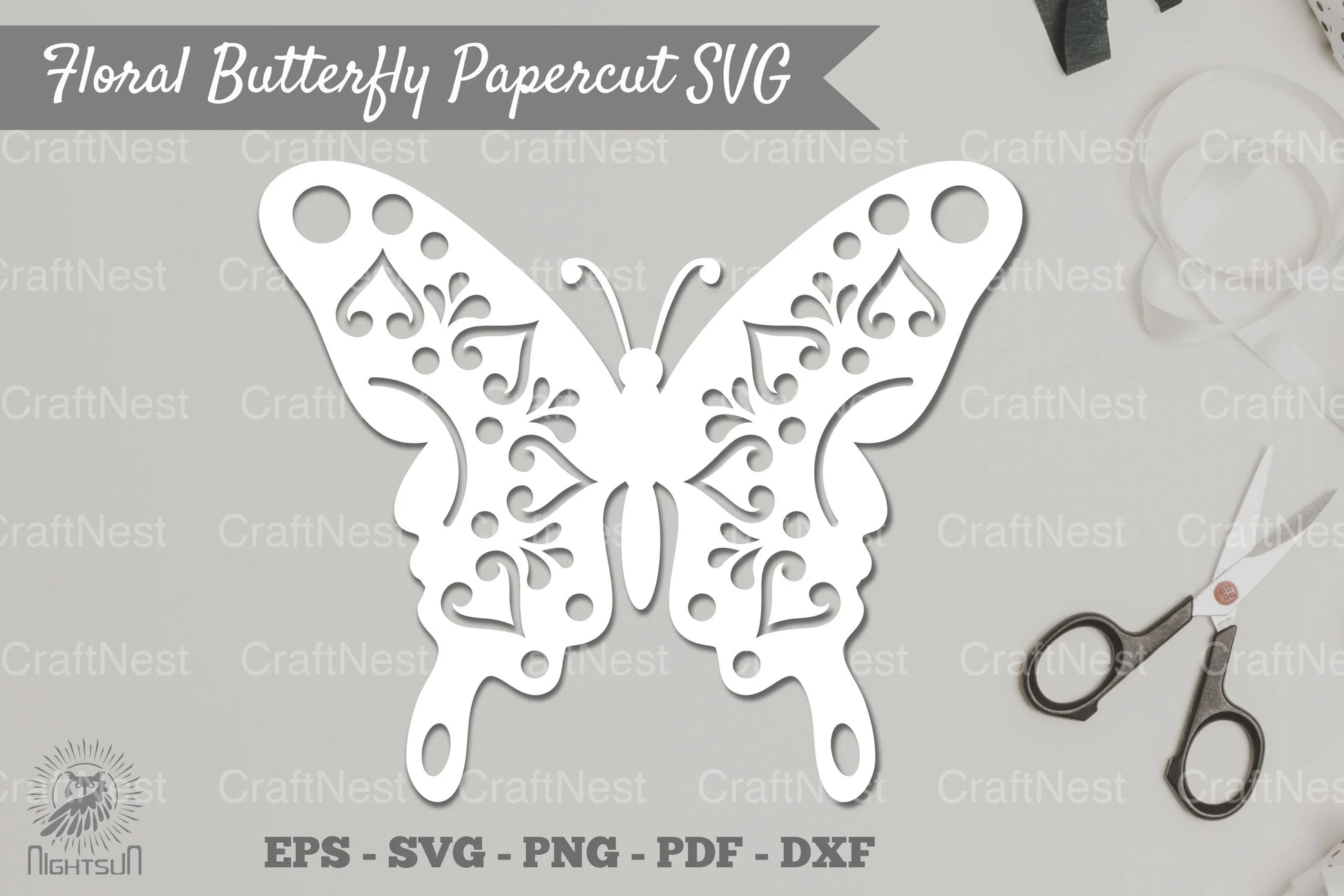 Butterfly Mandala Papercut SVG Bundle - CraftNest - Digital Crafting and Art