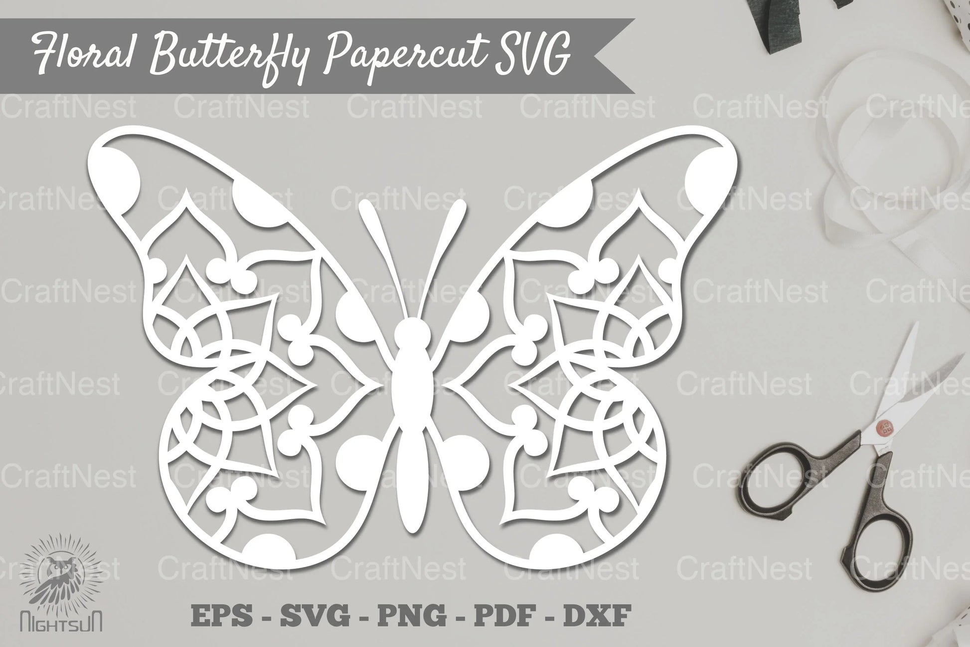 Butterfly Mandala Papercut SVG Bundle - CraftNest - Digital Crafting and Art