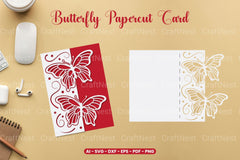 Butterfly Papercut Card SVG Bundle Clipart - CraftNest - Digital Crafting and Art