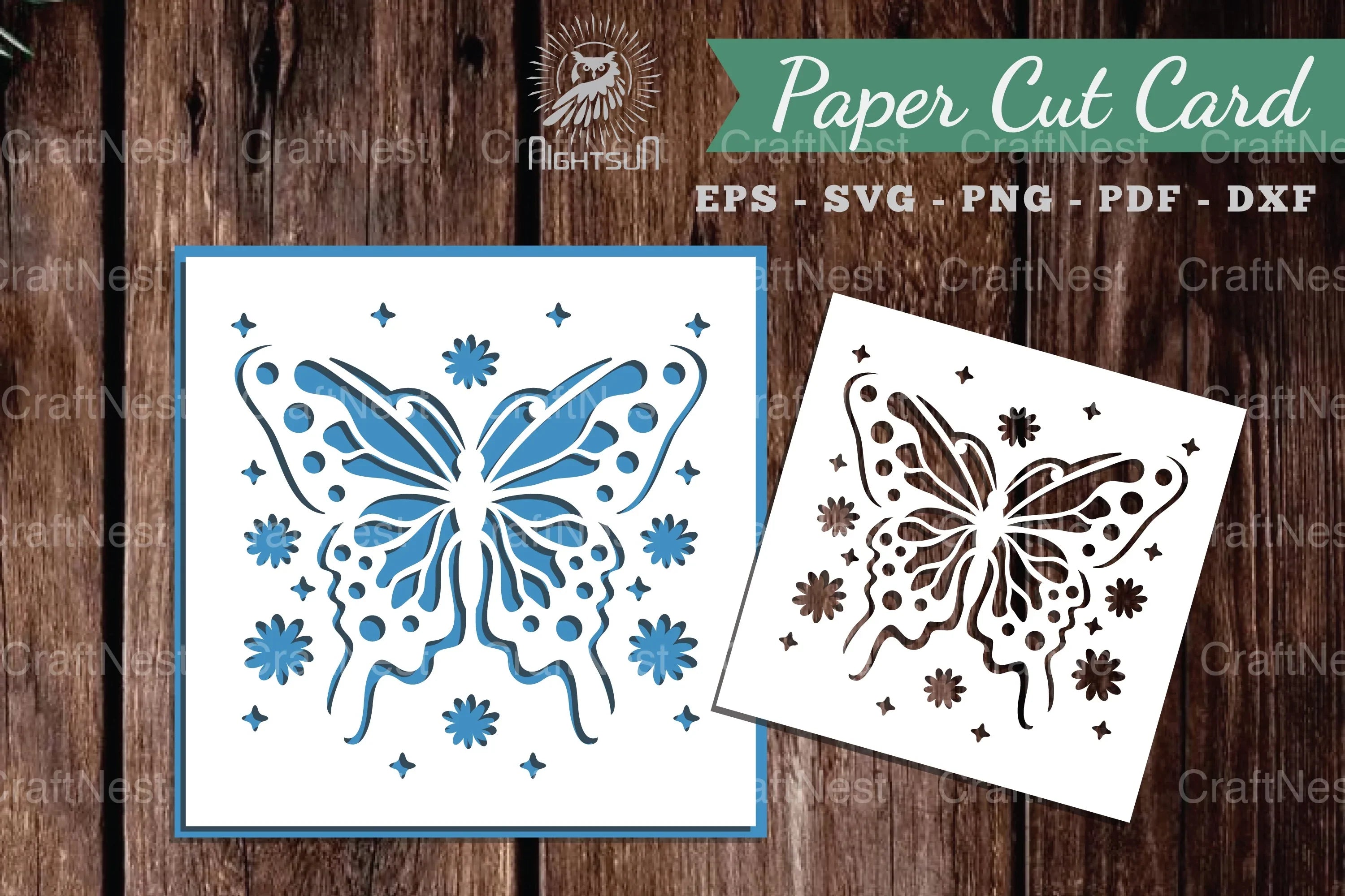 Butterfly Papercut Card SVG Bundle - CraftNest - Digital Crafting and Art