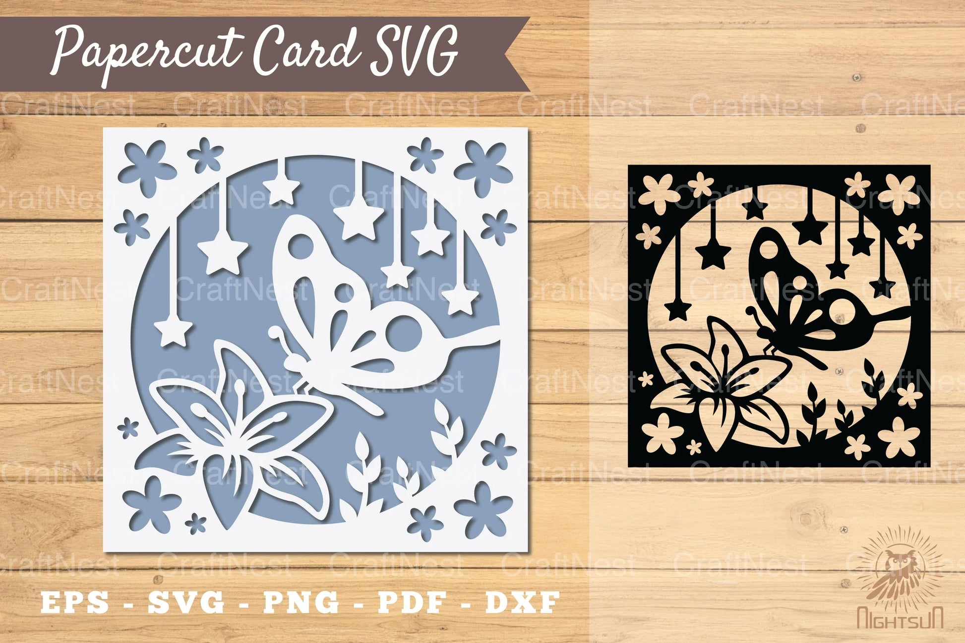 Butterfly Papercut Card SVG Bundle - CraftNest - Digital Crafting and Art
