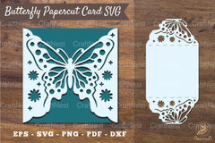 Butterfly Papercut Card Template SVG Bundle - CraftNest - Digital Crafting and Art