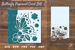 Butterfly Papercut Card Template Bundle - CraftNest - Digital Crafting and Art