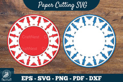 Butterfly Papercut Circle SVG Bundle - CraftNest - Digital Crafting and Art