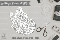 Butterfly Papercut SVG Bundle - CraftNest - Digital Crafting and Art