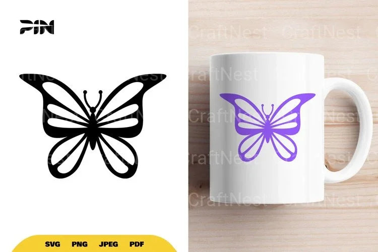 Butterfly Vector Clipart Bundle - CraftNest - Digital Crafting and Art