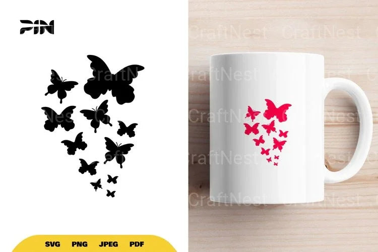 Butterfly SVG Bundle - CraftNest - Digital Crafting and Art