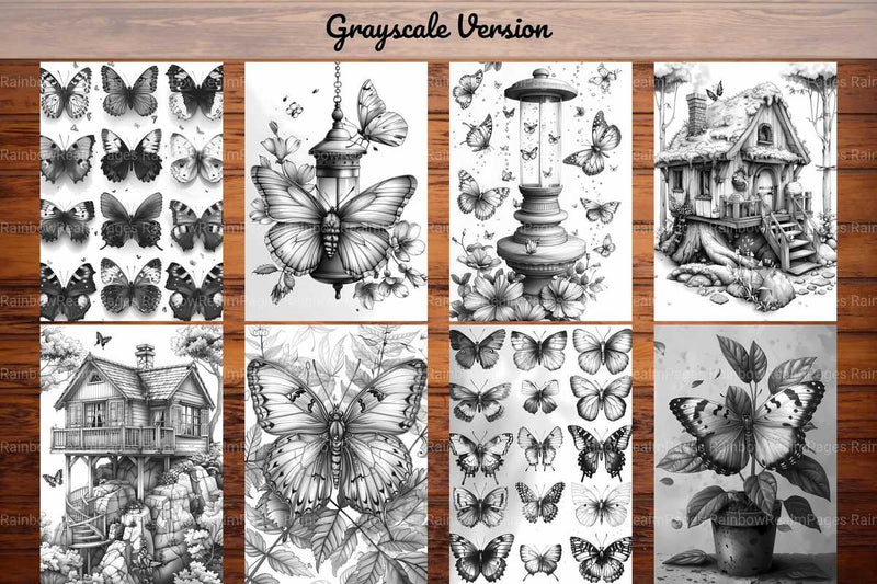 Butterfly Gardens Coloring Books - CraftNest - Digital Crafting and Art