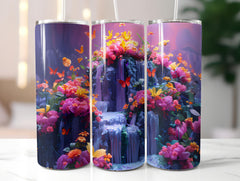 Butterfly Gardens 1 Tumbler Wrap - CraftNest - Digital Crafting and Art