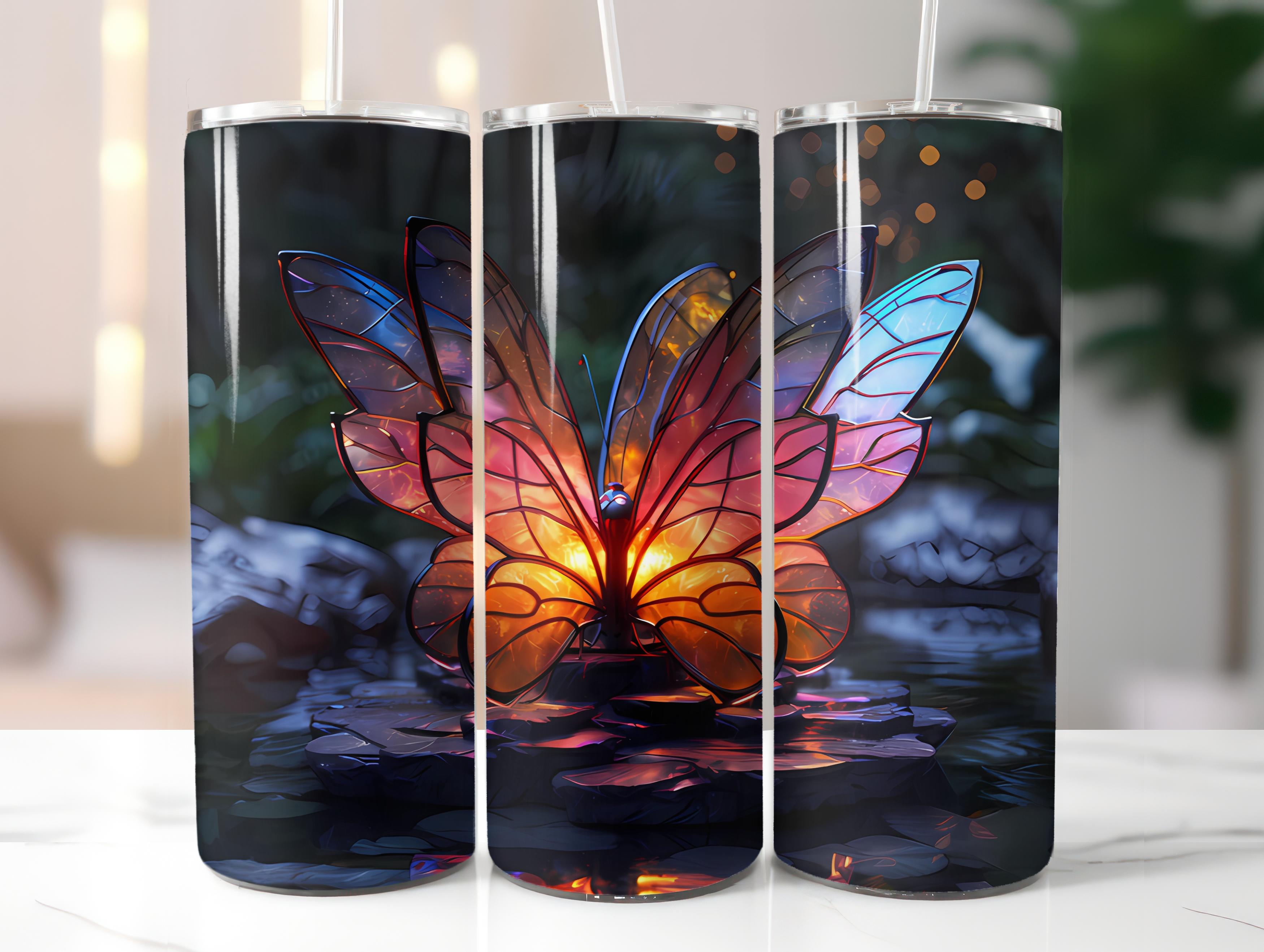 Butterfly Gardens 2 Tumbler Wrap - CraftNest - Digital Crafting and Art